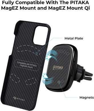 Чохол Pitaka MagEZ Case Twill Black/Rose Gold for iPhone 12 Pro Max (KI1206PM), ціна | Фото
