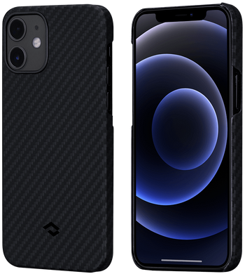 Чехол Pitaka MagEZ Case Twill Black/Blue for iPhone 12 mini (KI1208), цена | Фото