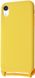 Чохол з ремінцем MIC Lanyard Case (TPU) iPhone Xr - Yellow, ціна | Фото