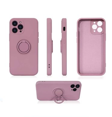 Чехол с кольцом-держателем MIC WAVE Light Color Ring iPhone 11 - Purple, цена | Фото
