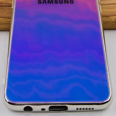 TPU+Glass чехол Gradient Rainbow с лого для Samsung Galaxy A10s - Фиолетовый, цена | Фото