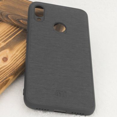TPU чехол Textile Logo для Xiaomi Redmi 7 - Черный, цена | Фото