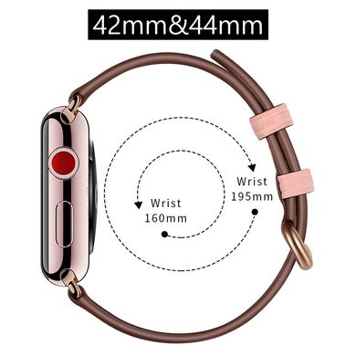 Ремінець JINYA Luna Leather Band for Apple Watch 42/44/45 mm (Series SE/7/6/5/4/3/2/1) - Rose Gold (JA4120), ціна | Фото