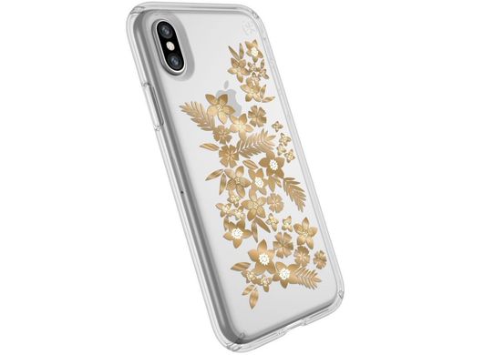 Чохол Speck for Apple iPhone X PRESIDIO SHIMMER FLORAL METALLIC GOLD, ціна | Фото