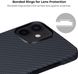 Чохол Pitaka MagEZ Case Twill Black/Blue for iPhone 12 mini (KI1208), ціна | Фото 4