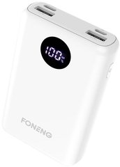 Портативное зарядное устройство FONENG Q10 PD+QC PowerBank (10000 mAh) - White, цена | Фото