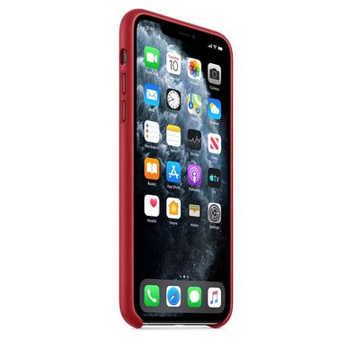 Чохол Apple Leather Case for iPhone 11 Pro Max - Red (MX0F2), ціна | Фото