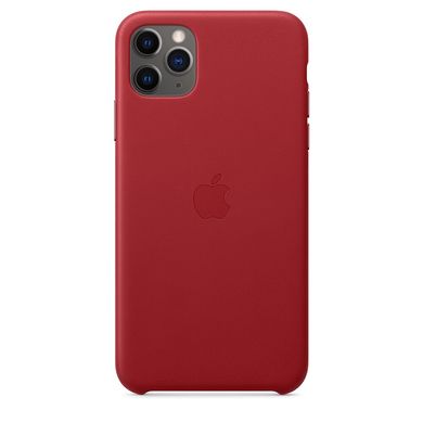 Чохол Apple Leather Case for iPhone 11 Pro Max - Red (MX0F2), ціна | Фото