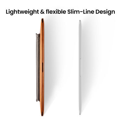 Чохол-папка на магніті Tomtoc Felt & Leather Sleeve for MacBook Air 13 (2018-2020) | Pro 13 (2016-2022) - Brown, ціна | Фото