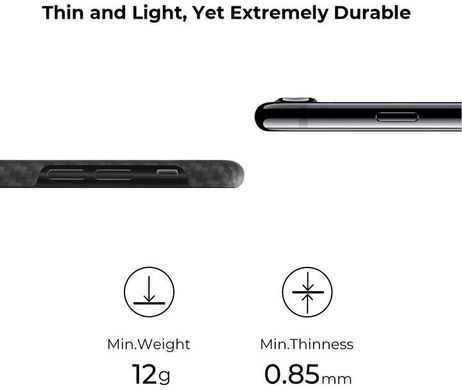 Чехол Pitaka MagEZ Case Black/Grey for iPhone SE (2020)/7/8 (KI1101SE), цена | Фото