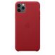 Чохол Apple Leather Case for iPhone 11 Pro Max - Red (MX0F2), ціна | Фото 1