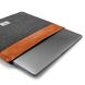 Чехол-папка на магните Tomtoc Felt & Leather Sleeve for MacBook Air 13 (2018-2020) | Pro 13 (2016-2022) - Brown, цена | Фото 2
