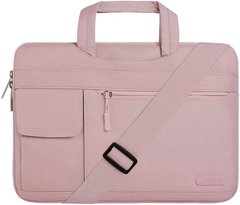 Тканинна сумка для ноутбука Mosiso Shoulder Bag for MacBook 13-14 inch - Wine Red, ціна | Фото