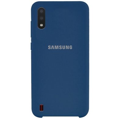 Чохол Silicone Cover (AA) для Samsung Galaxy A01 - Синій / Navy Blue, ціна | Фото