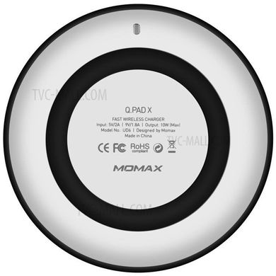 Беспроводная зарядка MOMAX Q.PAD Black, цена | Фото
