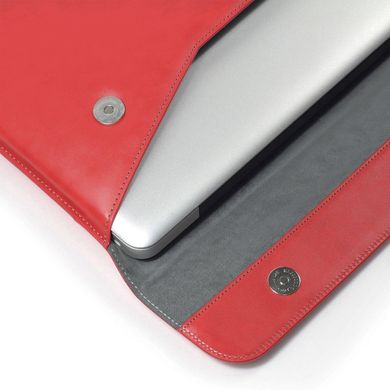 Чехол LENTION Split Leather Sleeve for MacBook 12 / Pro Retina 15 - Red, цена | Фото