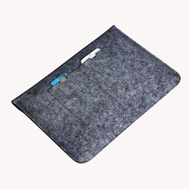 Войлочный чехол-конверт STR Felt Sleeve для MacBook Air 15 (2023) | Pro 16 (2019-2023) | Pro Retina 15 (2012-2015) - Черный, цена | Фото