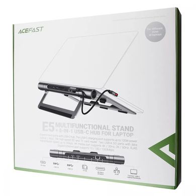 Подставка для ноутбука-Хаб Acefast E5 - Gray, цена | Фото