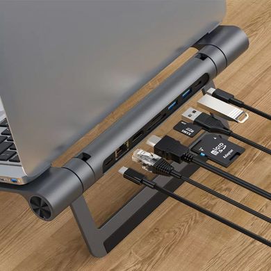 Подставка для ноутбука-Хаб Acefast E5 - Gray, цена | Фото