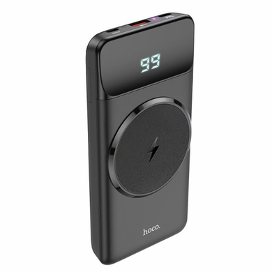Портативное зарядное устройство c MagSafe Hoco J76 Bobby Magnetic 10000 mAh - Black, цена | Фото