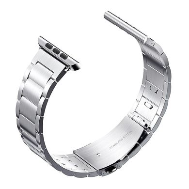 Ремінець HOCO Luxury Detachable Stainless Steel Band for Apple Watch 45/44/42 (Series SE/7/6/5/4/3/2/1) mm (Series SE/7/6/5/4/3/2/1) - Black, ціна | Фото
