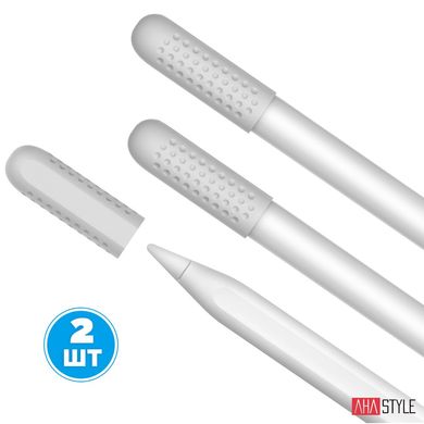 Силіконові насадки AHASTYLE для Apple Pencil 2 - білий (AHA-01920-WHT), ціна | Фото