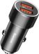 Автомобильное зарядное устройство Baseus Small Screw Dual-USB Quick Charge Car Charger 36W Black (CAXLD-B01), цена | Фото 1
