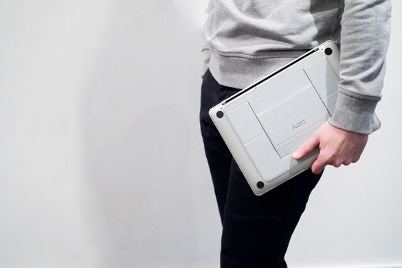 Підставка для ноутбука на клеєвій основі MOFT Stand - Gray, ціна | Фото