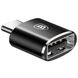 Переходник Baseus USB Female To Type-C Male Adapter Converter - Black (CATOTG-01), цена | Фото 1