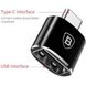 Переходник Baseus USB Female To Type-C Male Adapter Converter - Black (CATOTG-01), цена | Фото 4
