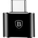 Переходник Baseus USB Female To Type-C Male Adapter Converter - Black (CATOTG-01), цена | Фото 3