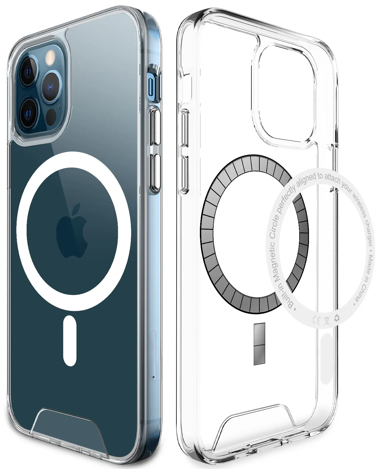Прозрачный противоударный чехол с MagSafe STR Space Case for iPhone 13 Pro Max - Clear