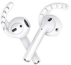 Силиконовые держатели для Apple AirPods STR Silicone Ear Hooks for Apple AirPods - 3 pairs, White, цена | Фото