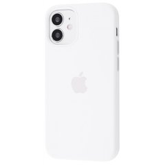 Чехол STR Silicone Case (OEM) (без MagSafe) for iPhone 12 mini - White, цена | Фото