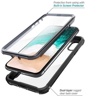 Чохол i-Blason Ares Series Clear Case for iPhone XR - Black (IBL-IPHXR-ARS-BK), ціна | Фото