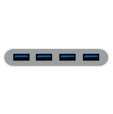 Хаб Macally Type-C на 4 USB-A 3.0 порта - White (UCHUB4), цена | Фото
