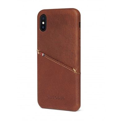 Чехол Decoded Leather Back Cover for iPhone X - Olive (D7IPOXBC3ON), цена | Фото