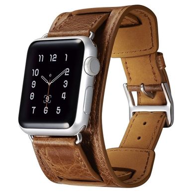 Набір шкіряних ремінців 3 in 1 STR for Apple Watch 38/40 mm - Brown, ціна | Фото