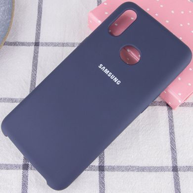Чехол Silicone Cover (AA) для Samsung Galaxy A10s - Синий / Midnight Blue, цена | Фото
