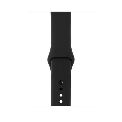 Apple Watch Series 3 (GPS) 38mm Space Gray Aluminum Case with Black Sport Band (MQKV2), цена | Фото