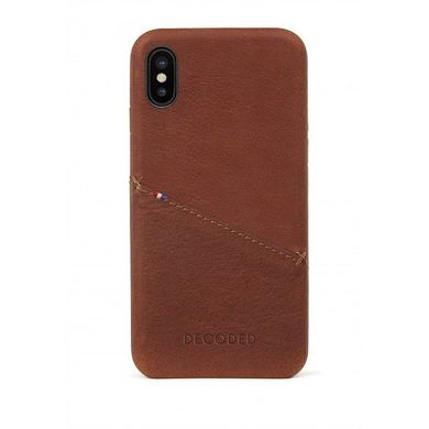 Чохол Decoded Leather Back Cover for iPhone X - Olive (D7IPOXBC3ON), ціна | Фото