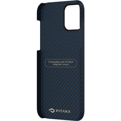 Чехол Pitaka MagEZ Case Twill Black/Blue for iPhone 12 Pro Max (KI1208PM), цена | Фото