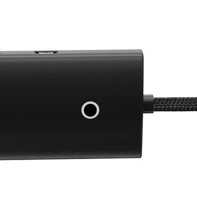 USB-Хаб Baseus Lite Series 4-in-1 (Type-C to USB 3.0*4 ) (1m) - Black (WKQX030401), цена | Фото
