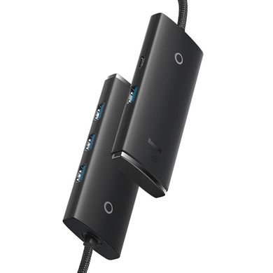 USB-Хаб Baseus Lite Series 4-in-1 (Type-C to USB 3.0*4 ) (1m) - Black (WKQX030401), цена | Фото