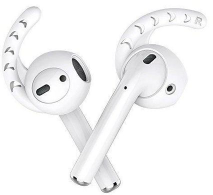 Силіконові тримачі для Apple AirPods MIC Silicone Ear Hooks for Apple AirPods - 3 pairs, White, ціна | Фото