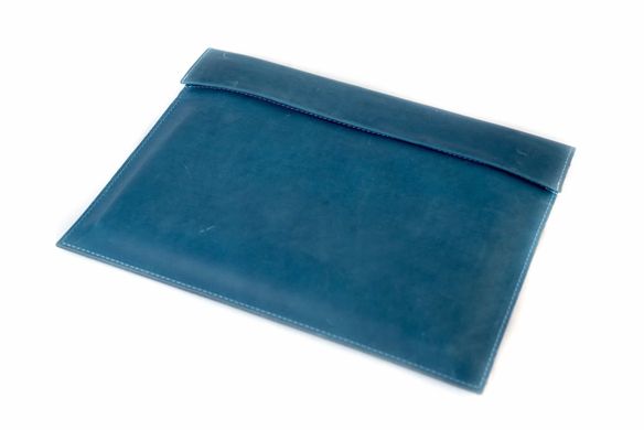 Шкіряний чохол Handmade Sleeve для MacBook 12/Air/Pro/Pro 2016 - Блакитний (03007), ціна | Фото