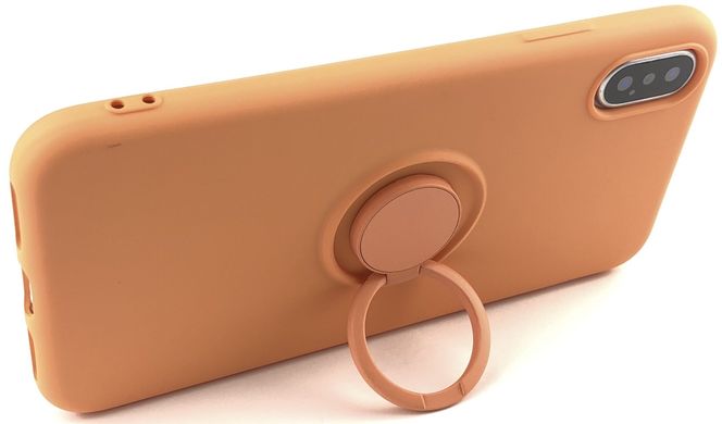Чохол із кільцем-тримачем MIC Ring Holder для IPhone XS/X - Yellow, ціна | Фото