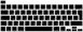 Накладка на клавіатуру STR для MacBook Pro 13 (2020) / Pro 16 (2019) - Чорна EU (з російськими літерами), ціна | Фото 1
