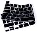 Накладка на клавіатуру STR для MacBook Pro 13 (2020) / Pro 16 (2019) - Чорна EU (з російськими літерами), ціна | Фото 3