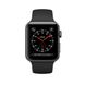 Apple Watch Series 3 (GPS) 38mm Space Gray Aluminum Case with Black Sport Band (MQKV2), цена | Фото 2